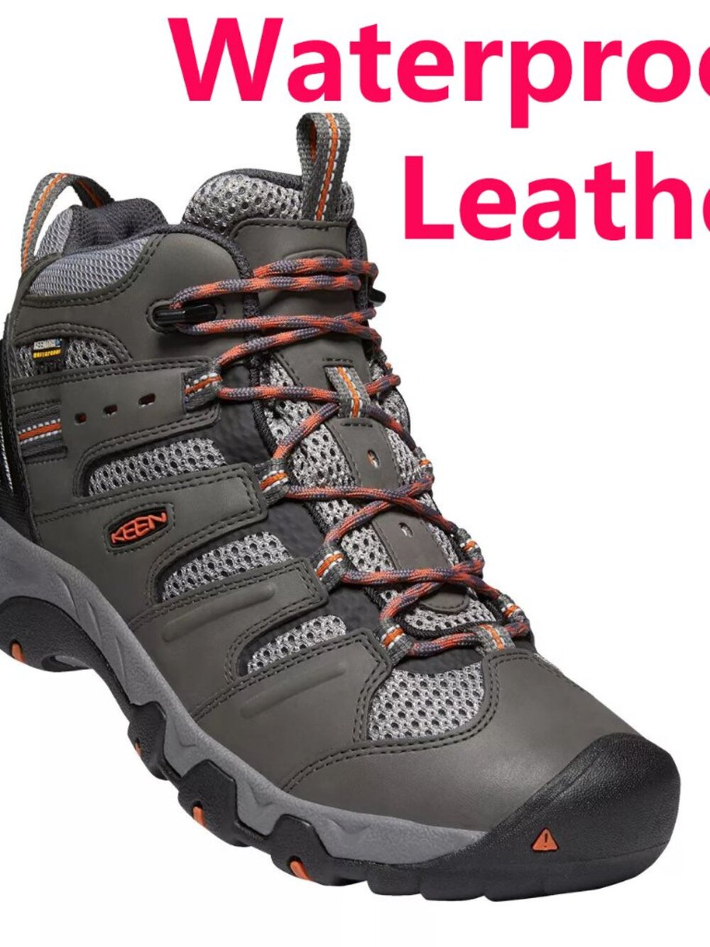 Brand New KEEN Men's Koven Leather Hiking Boots - Waterproof, Cushioned